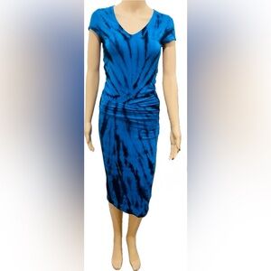 Blue Tie-Dye Dress